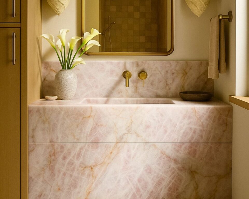 Crystal Pink Veins of Light